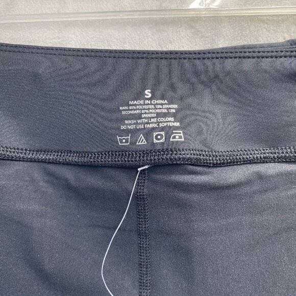 DGD Inner Short Mid-Waisted Athletic Tennis Skirt Women Small Black Stretch New - Picture 7 of 12